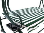 ΚΟΥΝΙΑ 3ΘΕΣΙΑ WALSH ΚΡΕΒΑΤΙ HM5050 ΠΡΑΣΙΝΟ-ΛΕΥΚΟ 211x117x175 cm