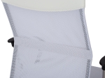ΚΑΡΕΚΛΑ ΓΡΑΦΕΙΟΥ CABLE HM1000.04 ΛΕΥΚΟ MESH ΠΟΔΙ ΧΡΩΜΙΟΥ 61x58x118Y εκ.