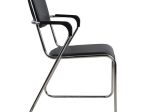 ΚΑΡΕΚΛΑ MACHA ΜΕ ΜΠΡΑΤΣΑ HM1020.01 ΜΑΥΡΗ 48x52x81 cm