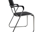 ΚΑΡΕΚΛΑ MACHA ΜΕ ΜΠΡΑΤΣΑ HM1020.01 ΜΑΥΡΗ 48x52x81 cm