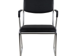 ΚΑΡΕΚΛΑ MACHA ΜΕ ΜΠΡΑΤΣΑ HM1020.01 ΜΑΥΡΗ 48x52x81 cm