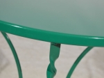 ΤΡΑΠΕΖΙ LIZA HM5632.04 ΠΡΑΣΙΝΟ ΠΑΡΑΔΟΣΙΑΚΟ ΜΕΤΑΛΛΙΚΟ ΛΑΜΑΡΙΝΑ Φ60Χ73Υεκ.