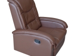 ΠΟΛΥΘΡΟΝΑ RELAX ΜΕ ΜΗΧΑΝΙΣΜΟ MASSAGE ROCCA HM0026.03 PU ΚΑΦΕ ΣΚΟΥΡΟ 80x96x97 εκ.
