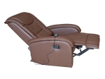 ΠΟΛΥΘΡΟΝΑ RELAX ΜΕ ΜΗΧΑΝΙΣΜΟ MASSAGE ROCCA HM0026.03 PU ΚΑΦΕ ΣΚΟΥΡΟ 80x96x97 εκ.