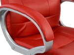 ΚΑΡΕΚΛΑ ΓΡΑΦΕΙΟΥ HM1024.07 KOKKINH IVERN ΜΕ ΠΟΔΙ ΧΡΩΜΙΟΥ 64x55x112-120Υ εκ.