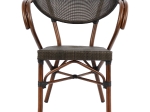 ΠΟΛΥΘΡΟΝΑ ΑΛΟΥΜΙΝΙΟΥ CLAY BAMBOO LOOK ΚΑΦΕ ΜΕ TEXTLINE HM5025 60,5x59x81 cm