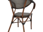 ΠΟΛΥΘΡΟΝΑ ΑΛΟΥΜΙΝΙΟΥ CLAY BAMBOO LOOK ΚΑΦΕ ΜΕ TEXTLINE HM5025 60,5x59x81 cm