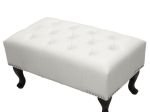 ΤΑΜΠΟΥΡΕ ΥΠΟΠΟΔΙΟ T.CHESTERFIELD EMMA HM226.02 PU ΛΕΥΚΟ-ΜΑΥΡΑ ΠΟΔΙΑ 80x44x39Yεκ.