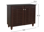 ΠΑΠΟΥΤΣΟΘΗΚΗ-ΝΤΟΥΛΑΠΙ ΞΥΛΙΝΗ CASSIOPE HM2208.01 WENGE 77Χ34Χ67.5Υεκ.