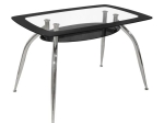 ΣΕΤ ΤΡΑΠΕΖΑΡΙΑ 5 ΤΜΧ ΤΡΑΠΕΖΙ NORRIS 120Χ75-KIM ΜΑΥΡΕΣ HM10060.02