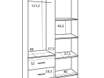ΝΤΟΥΛΑΠΑ 4ΦΥΛΛΗ ME 2 ΣΥΡΤΑΡΙΑ BLAKELY HM339.02 SONAMA 120Χ42,5Χ180,5εκ.
