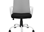 ΚΑΡΕΚΛΑ ΓΡΑΦΕΙΟΥ MALFOI HM1053.21 ΓΚΡΙ MESH & ΠΟΔΙ ΜΕΤΑΛΛΙΚΟ 58x59x103 cm