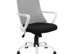 ΚΑΡΕΚΛΑ ΓΡΑΦΕΙΟΥ MALFOI HM1053.21 ΓΚΡΙ MESH & ΠΟΔΙ ΜΕΤΑΛΛΙΚΟ 58x59x103 cm