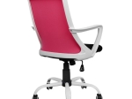 ΚΑΡΕΚΛΑ ΓΡΑΦΕΙΟΥ MALFOI HM1053.05 ΡΟΖ MESH & ΠΟΔΙ ΜΕΤΑΛΛΙΚΟ 58x59x103 εκ.