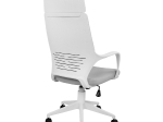 ΚΑΡΕΚΛΑ ΓΡΑΦΕΙΟΥ ANIVIA HM1054.21 ΓΚΡΙ & ΠΟΔΙ ΛΕΥΚΟ 64x61x126 εκ.