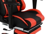 ΚΑΡΕΚΛΑ ΓΡΑΦΕΙΟΥ GAMING HM1063.01 SPEED ΜΑΥΡΟ ΚΟΚΚΙΝΟ & ΥΠΟΠΟΔΙΟ 68 x 71,5 x 134 cm