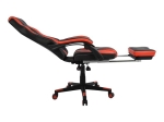 ΚΑΡΕΚΛΑ ΓΡΑΦΕΙΟΥ GAMING HM1064.01 SPEED ΜΑΥΡΟ ΚΟΚΚΙΝΟ & ΥΠΟΠΟΔΙΟ 72x76,5x123,5 cm