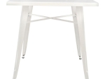 ΤΡΑΠΕΖΙ ΜΕΤΑΛΛΙΚΟ MILK WHITE ΜΑΤ HM0608.21 80X80X76
