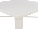 ΤΡΑΠΕΖΙ ΜΕΤΑΛΛΙΚΟ MILK WHITE ΜΑΤ HM0608.21 80X80X76