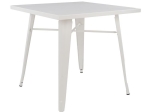 ΤΡΑΠΕΖΙ ΜΕΤΑΛΛΙΚΟ MILK WHITE ΜΑΤ HM0608.21 80X80X76