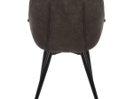 ΠΟΛΥΘΡΟΝΑ REBECCA HM8007.10 ΜΕ ΓΚΡΙ NUBUCK ΥΦΑΣΜΑ 65x58x82 εκ.