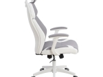 ΚΑΡΕΚΛΑ ΓΡΑΦΕΙΟΥ SALENA HM1086.10 ΣΕ ΓΚΡΙ ΛΕΥΚΟ ΧΡΩΜΑ 65x73x130 εκ.