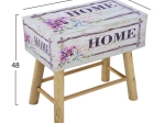 ΣΚΑΜΠΩ ΑΠΟ PU ΜΕ 4ΠΟΔΙΑ ΞΥΛΙΝΑ HM8151 HOME 53X31X48Υεκ.