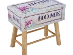 ΣΚΑΜΠΩ ΑΠΟ PU ΜΕ 4ΠΟΔΙΑ ΞΥΛΙΝΑ HM8151 HOME 53X31X48Υεκ.