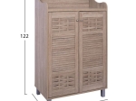 ΠΑΠΟΥΤΣΟΘΗΚΗ-ΝΤΟΥΛΑΠΙ KAILENA ΞΥΛΙΝΗ HM2230.02 SONAMA 77X40,5X122εκ.
