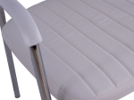 ΚΑΡΕΚΛΑ QUESTA ΜΕ ΜΠΡΑΤΣΑ HM1070.02 ΛΕΥΚΗ 56,5x59x85 cm