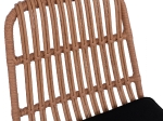 ΣΚΑΜΠΟ ΜΕΤΑΛΛΙΚΟ ΜΕ ΜΑΞΙΛΑΡΙ ALLEGRA HM5452 ΜΕ WICKER ΣΕ ΜΠΕΖ ΑΠΟΧΡΩΣΗ 56x60x109 εκ.
