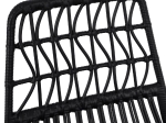 ΚΑΡΕΚΛΑ ΜΕΤΑΛΛΙΚΗ ΜΕ ΜΑΞΙΛΑΡΙ ALLEGRA HM5453 ΜΕ WICKER ΜΑΥΡΟ 48x60x83,5Υ εκ