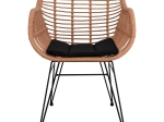 ΠΟΛΥΘΡΟΝΑ ΜΕ ΜΑΞΙΛΑΡΙ ΜΕΤΑΛΛΙΚΗ ALLEGRA HM5450 ΜΕ WICKER ΜΠΕΖ 57,5x59x81Υ εκ.