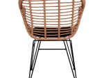 ΠΟΛΥΘΡΟΝΑ ΜΕ ΜΑΞΙΛΑΡΙ ΜΕΤΑΛΛΙΚΗ ALLEGRA HM5450 ΜΕ WICKER ΜΠΕΖ 57,5x59x81Υ εκ.