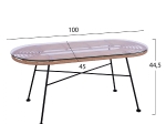 ΣΕΤ ΣΑΛΟΝΙ 4ΤΜΧ ALLEGRA HM5460 ΜΕΤΑΛΛΟ & WICKER ΣΕ ΜΠΕΖ ΧΡΩΜΑ