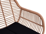 ΣΕΤ ΣΑΛΟΝΙ 4ΤΜΧ ALLEGRA HM5460 ΜΕΤΑΛΛΟ & WICKER ΣΕ ΜΠΕΖ ΧΡΩΜΑ