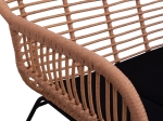 ΣΕΤ ΣΑΛΟΝΙ 4ΤΜΧ ALLEGRA HM5460 ΜΕΤΑΛΛΟ & WICKER ΣΕ ΜΠΕΖ ΧΡΩΜΑ