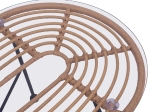ΣΕΤ ΣΑΛΟΝΙ 4ΤΜΧ ALLEGRA HM5460 ΜΕΤΑΛΛΟ & WICKER ΣΕ ΜΠΕΖ ΧΡΩΜΑ