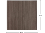 ΕΠΙΦΑΝΕΙΑ ΤΡΑΠΕΖΙΟΥ ΑΠΟ MDF 80Χ80 εκ. HM8439.01 ΣΤΑΧΤΙ ΜΑΥΡΟ