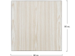 ΕΠΙΦΑΝΕΙΑ ΤΡΑΠΕΖΙΟΥ ΑΠΟ MDF 80Χ80 εκ. HM8439.03 ΔΡΥΣ ΜΑΥΡΟ