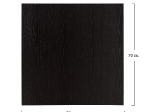 ΕΠΙΦΑΝΕΙΑ ΤΡΑΠΕΖΙΟΥ ΑΠΟ MDF 70Χ70 εκ. ΜΑΥΡΗ HM8438.02
