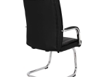 ΠΟΛΥΘΡΟΝΑ JACOB HM1045.11 ΜΑΥΡΟ PU ΜΕ ΒΑΣΗ ΧΡΩΜΙΟΥ 57x66,5x102 cm