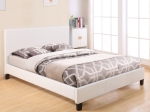 ΚΡΕΒΑΤΙ BECCA 150x200 εκ. ΜΕ PU ΛΕΥΚΟ HM553.01