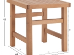 ΣΚΑΜΠΩ-ΤΡΑΠΕΖΑΚΙ ΦΥΣΙΚΟ ΕΜΠΟΤΙΣΜΟΥ KOLI 40Χ40X45Υ εκ. HM289.03