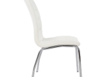 ΚΑΡΕΚΛΑ ΚΟΥΖΙΝΑΣ CAREY HM0175.11 ΛΕΥΚΟ PU ΜΕ ΜΕΤΑΛΛΙΚΟ ΣΚΕΛΕΤΟ 43x64x100 εκ.