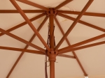 ΟΜΠΡΕΛΑ ΕΠΑΓΓΕΛΜΑΤΙΚΗ WALLER 4,00X4,00X3,00Y ΜΕ ΞΥΛΙΝΟ ΣΚΕΛΕΤΟ HM6023 ΜΠΕΖ