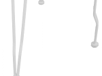 ΚΑΡΕΚΛΑ ΜΕΤΑΛΛΙΚΗ AMORE ΛΕΥΚΗ 42x48x90 εκ. HM5007.12