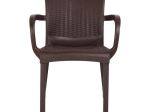 ΠΟΛΥΘΡΟΝΑ ΠΟΛΥΠΡΟΠΥΛΕΝΙΟΥ RATTAN ΠΟΔΙ ALU HM5591.03 ΧΡΩΜΑ ΚΑΦΕ 60x60x82 cm