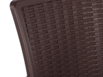 ΠΟΛΥΘΡΟΝΑ ΠΟΛΥΠΡΟΠΥΛΕΝΙΟΥ RATTAN ΠΟΔΙ ALU HM5591.03 ΧΡΩΜΑ ΚΑΦΕ 60x60x82 cm