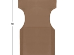 ΜΑΞΙΛΑΡΙ TEXTILENE 600gr/m2 2X1 MOKA ΓΙΑ ΠΟΛΥΘΡΟΝΑ ΣΚΗΝΟΘΕΤΗ HM5272.04 46.5Χ53Χ80Υεκ.
